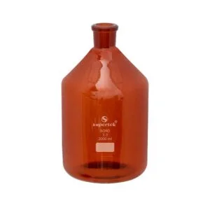 Bottles, Solution, Amber, Tooled Neck